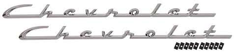 1955-56 CHEVROLET CHROME SCRIPTS